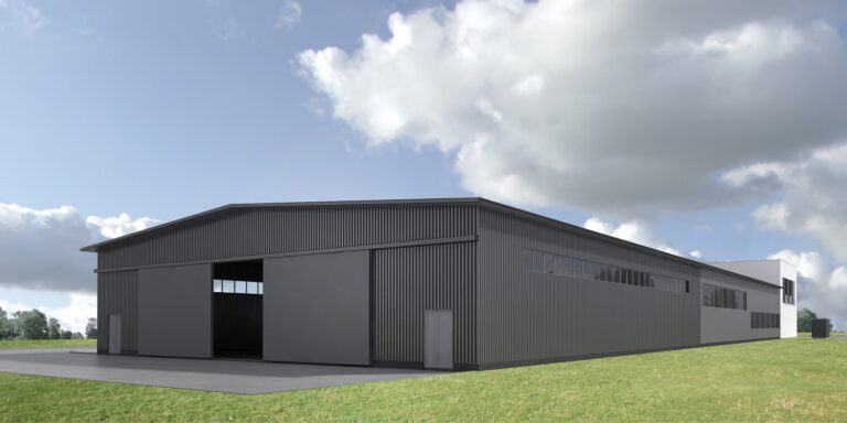 Hangar lotniczy koncepcja